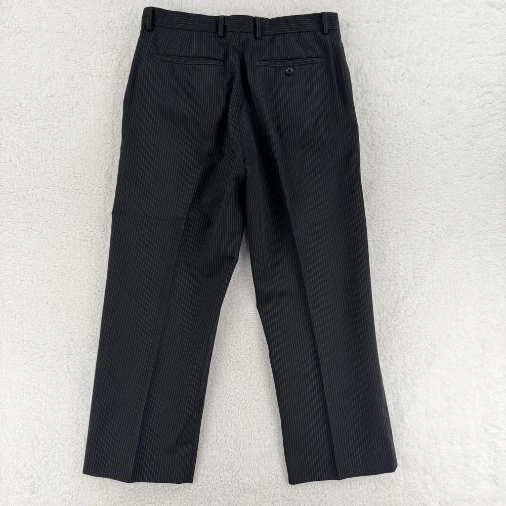 Banana Republic Dress Pants Mens 33x32‎ Gray Wool Pinstripe (33x27) Formal